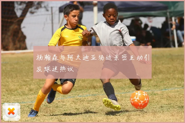 杨瀚森与阿夫迪亚场边亲密互动引发球迷热议